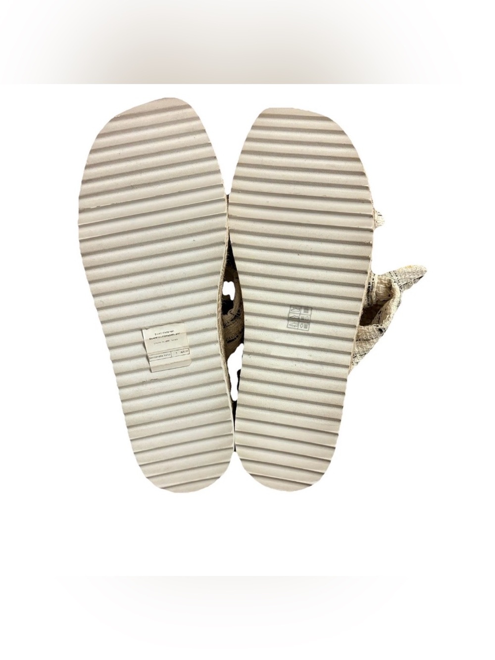 Stuart Weitzman Bandeau Striped Bow Espadrille Sandal Sz 7.5? - Picture 7 of 11